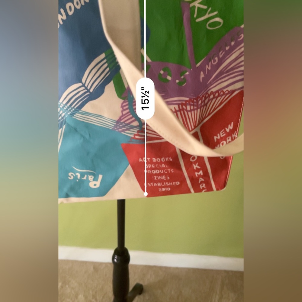 Marc Jacobs Bookmarc Location Tote Color Blue/Cre… - image 4